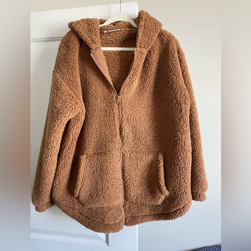 Sherpa full zip hoodie